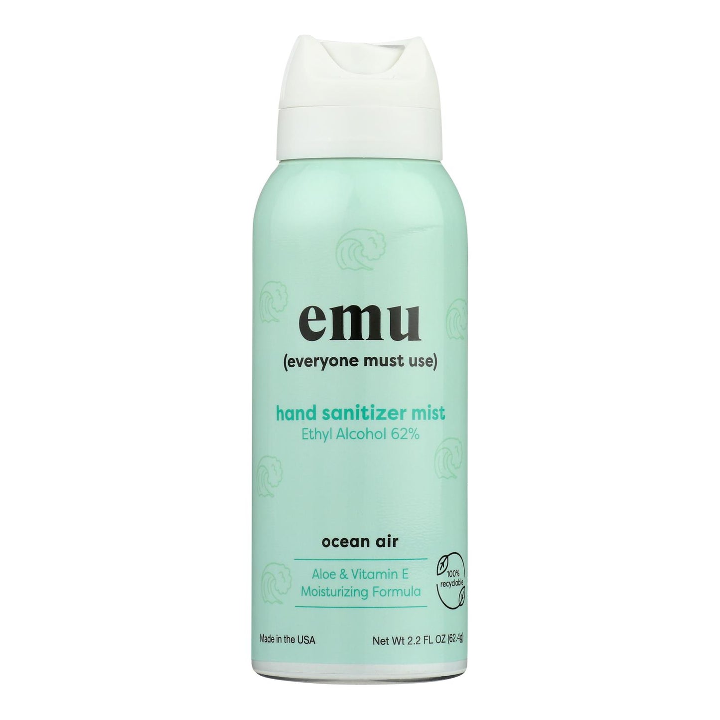 Emu - Hnd Sntzr Ocean Air Mist - Case Of 6-2.2 Oz