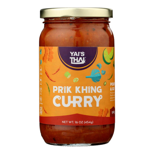 Yai's Thai - Salsa Prik Khing Curry - Caja de 6-16 Fz