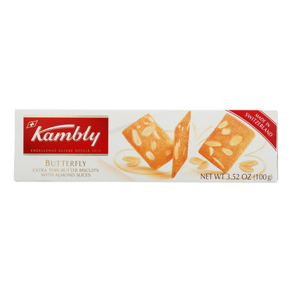 Mantequilla de almendras Kambly Bscts Btrfly - Caja de 12 - 3,5 oz