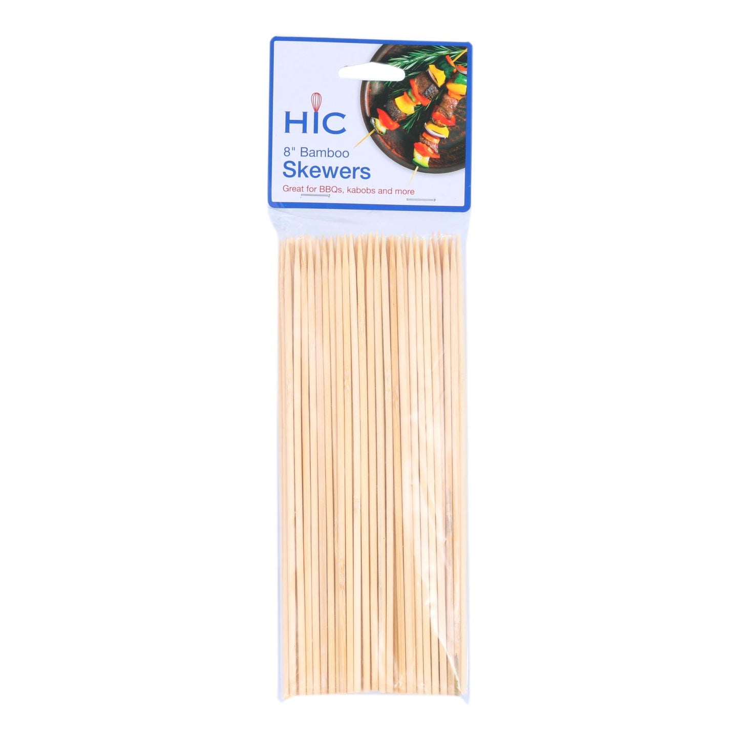 Harold's Imports - Brochetas de bambú de 8 pulgadas - 1 unidad, paquete de 1 a 100