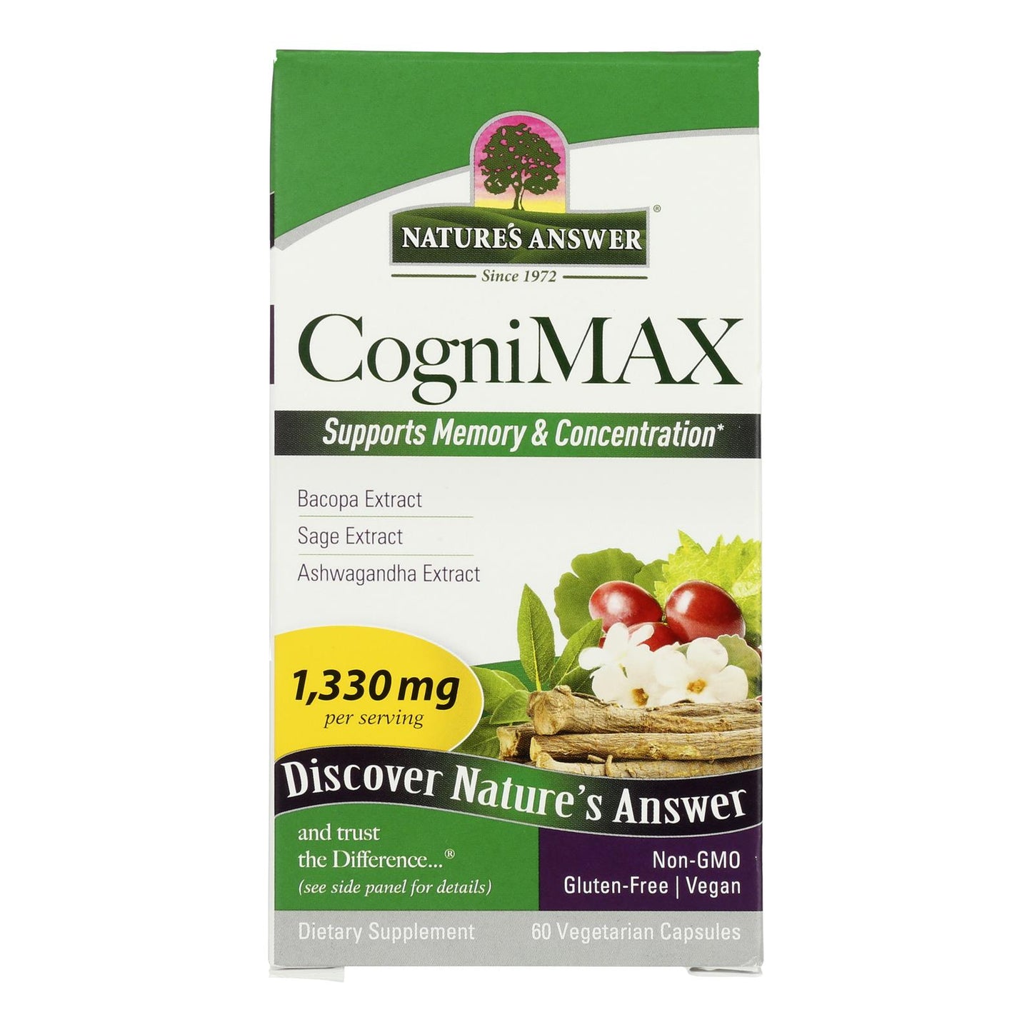 Respuesta de la naturaleza - Cognimax 1330 mg - 1 unidad - 60 cápsulas