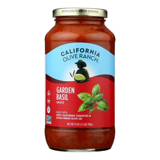 California Olive Ranch - Salsa Psta Garden Basil - Caja de 6 - 25 oz