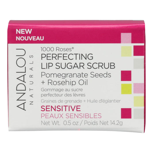 Andalou Naturals - Exfoliante de azúcar para labios - 1 unidad - 0,5 oz