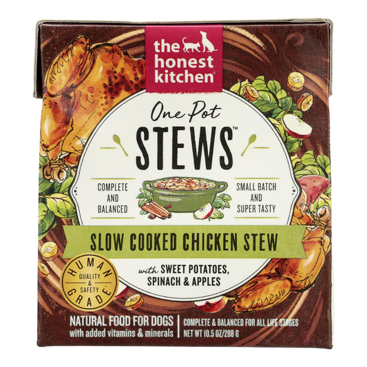 The Honest Kitchen - Estofado de pollo con carne de perro y cazuela dulce - Caja de 6 - 10,5 oz