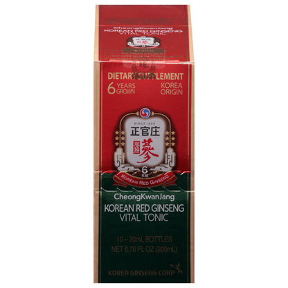 Cheong Kwan Jang - Tónico vital de ginseng rojo - 1 unidad - 10/20 ml