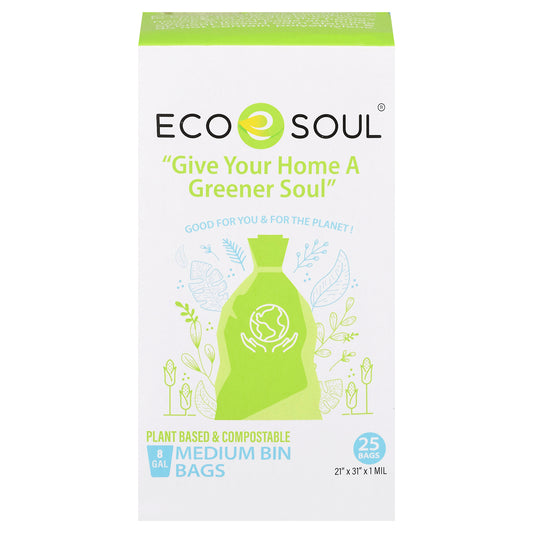 Ecosoul Home - 垃圾袋 8 升装 - 8-25 支装