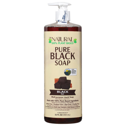 Jabón líquido negro Dr. Natural - 1 unidad 1-32 Fz