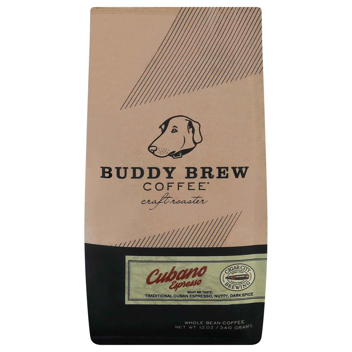 Buddy Brew - Café en grano cubano espresso - Caja de 6 a 12 oz