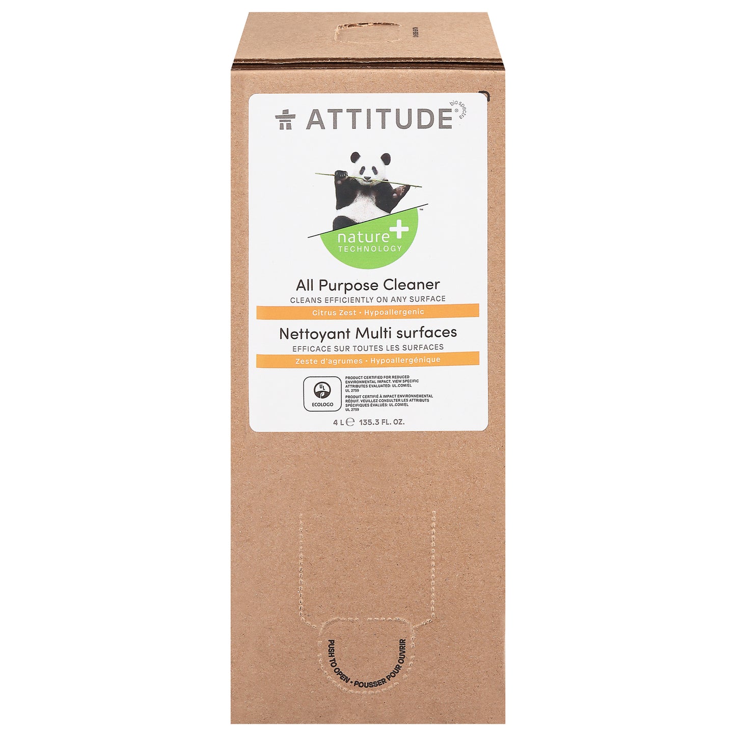 Attitude - Limpiador Ap Citrus Zest - 1 unidad de 1-135,3 oz