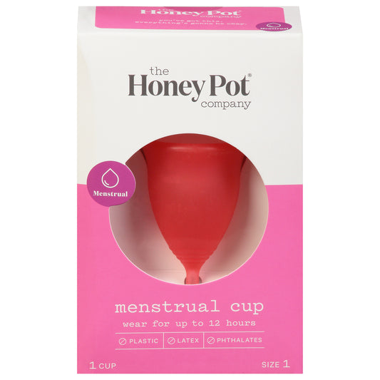 The Honey Pot - Copa menstrual de silicona tamaño 1 - 1 unidad