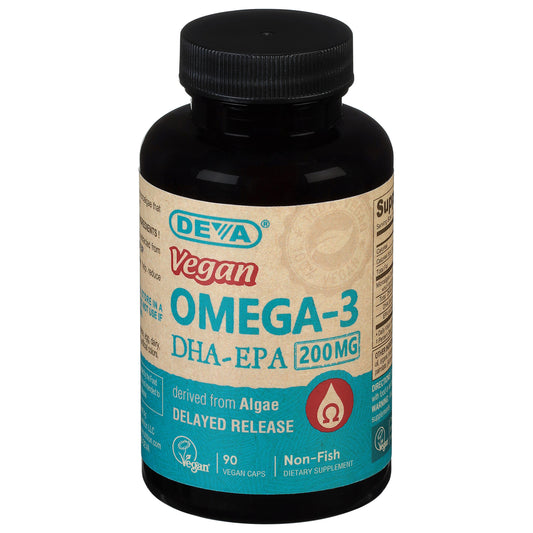 Deva 素食维生素 - Dha-epa（延迟 Rel）素食 - 1 片 - 90 粒素食胶囊