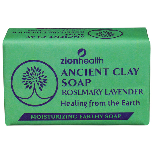 Zion Health - Ancnt Cly Soap Rsmry Lvnd - 1 片 - 6 盎司