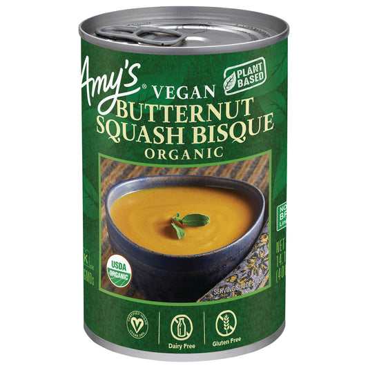 Amy's - Bisque de calabaza con nueces - Caja de 12 - 14,1 oz