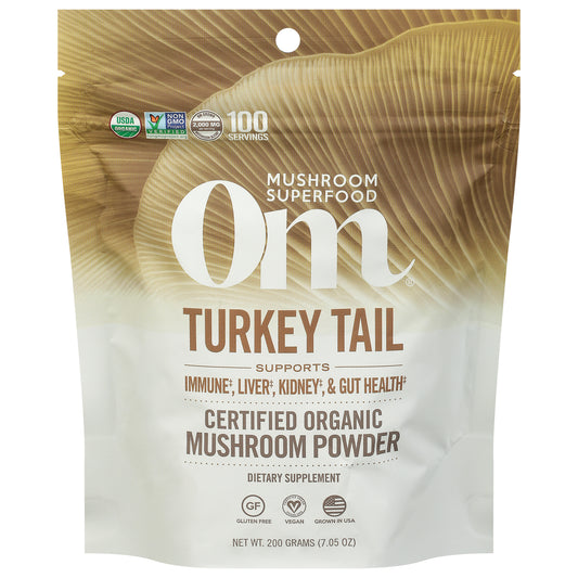 Om - Turkey Tail Organic Powder 200gr - 1 Each -7.05 Oz