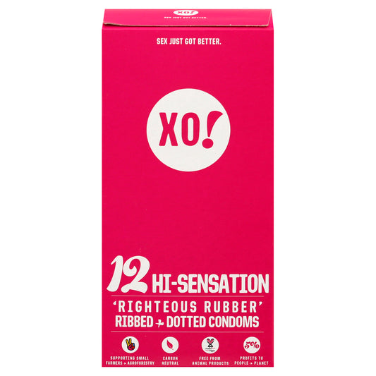 Xo! - Condones Rbbr Hi-sensation - Caja de 8-12 unidades