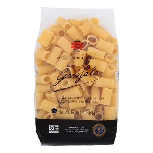 Garofalo - Pasta Mezze Maniche Rigat - Caja De 12 - 16 Oz