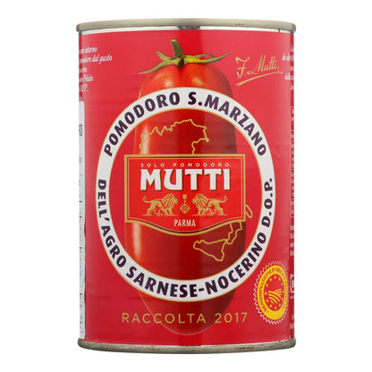 Mutti San Marzano Pdo Whole Peeled Tomatoes - Case Of 6 - 14 Oz