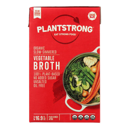 Plantstrong - Caldo Slow Smmrd Veg - Caja de 6 - 16,9 Fz