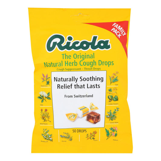 Ricola - 止咳糖原味草本 - 6 盒装 - 45 支