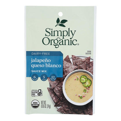 Simply Organic - Salsa Mx Jalap Queso Df - Caja de 12 - 0.85 oz