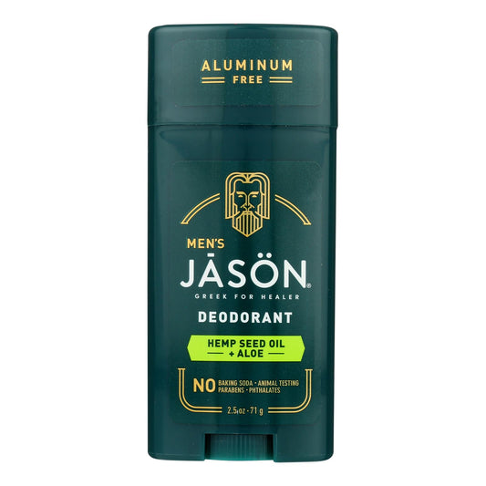 Jason Natural Products - Desodorante Stk de semilla de cáñamo y aloe - 1 unidad - 2,5 oz