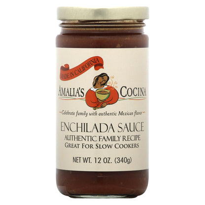 Amalias Cocina - Salsa Enchilada - Caja De 12-12 Oz