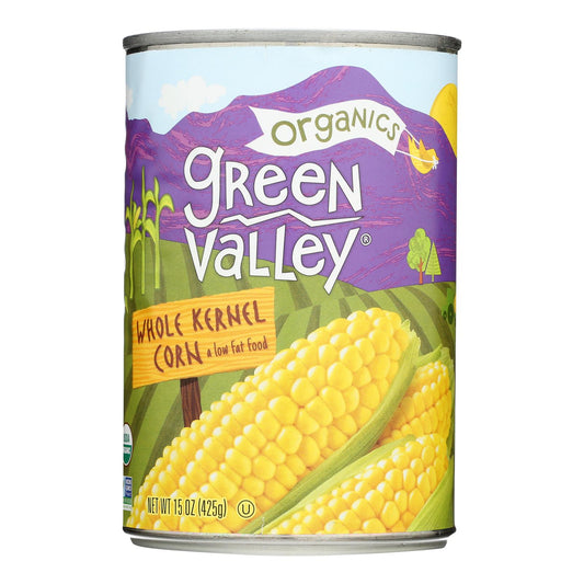 Green Valley Organics - Maíz en grano entero dulce - Caja de 12 a 15 oz