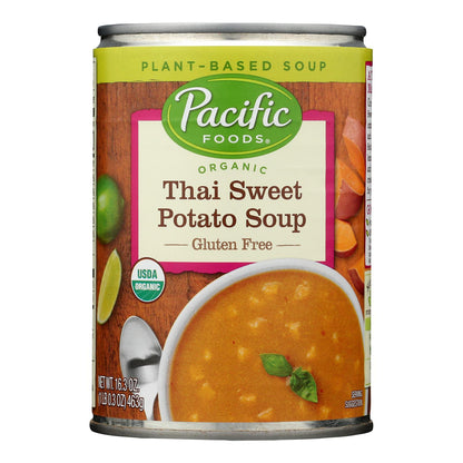 Pacific Foods - Sopa de batata tailandesa - Caja de 12 a 16,3 oz