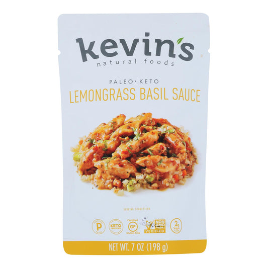 Kevin's Natural Foods - 柠檬草罗勒酱 - 12-7 盎司一箱