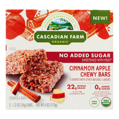 Cascadian Farm - Gran Br Chwy Cinnamon Apple - Case Of 6-6 Oz