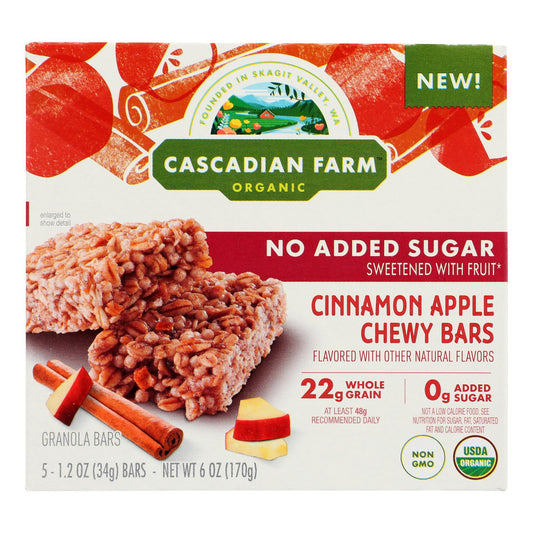 Cascadian Farm - Gran Br Chwy Cinnamon Apple - Case Of 6-6 Oz