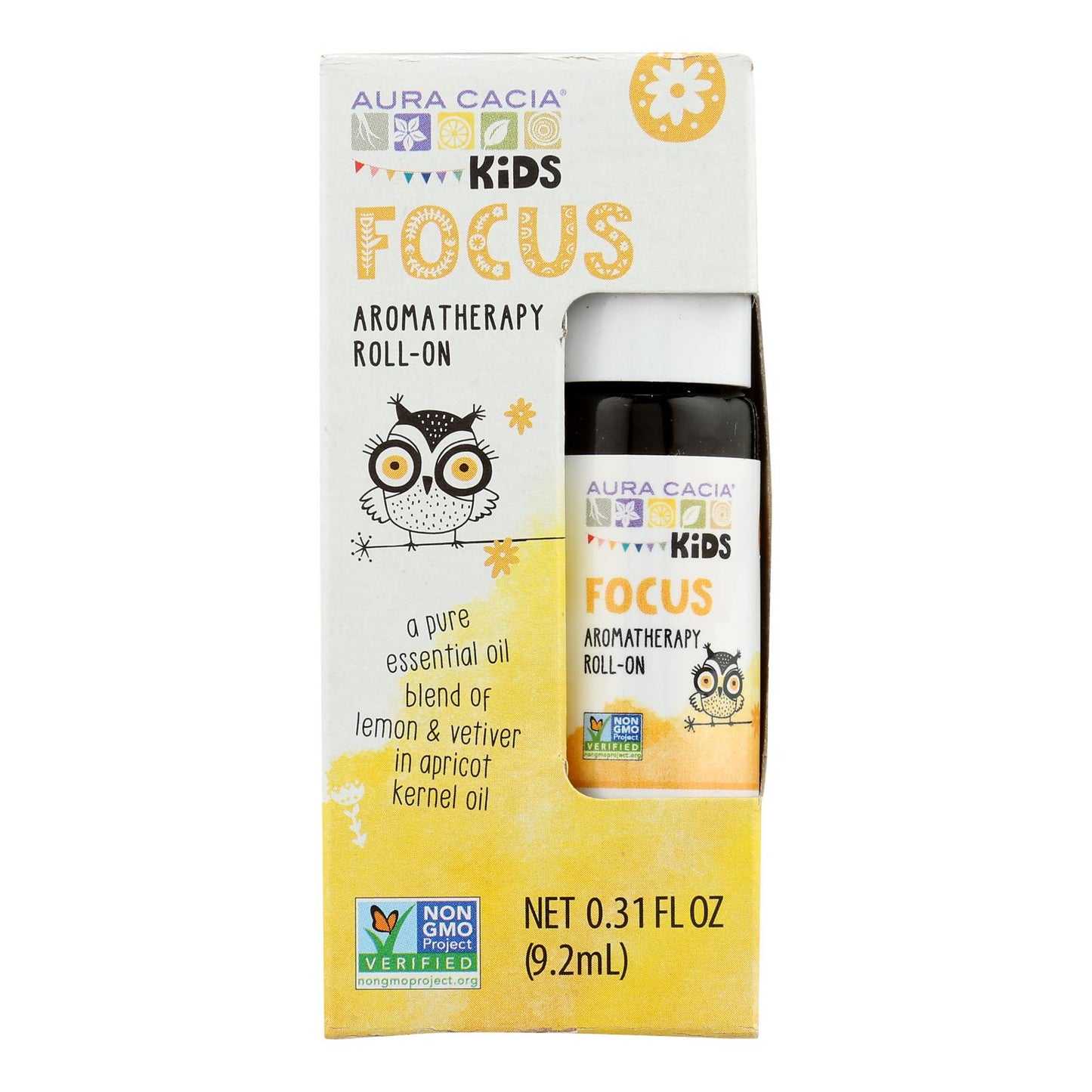 Aura Cacia - Aceite Essl Kids Focus Rllon - 1 Unidad - 0,31 Fz