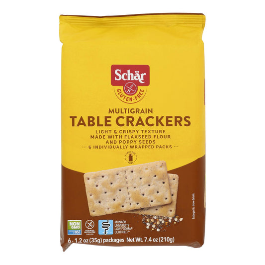 Schar - Galletas de mesa multigrano - Caja de 5 a 7,4 oz