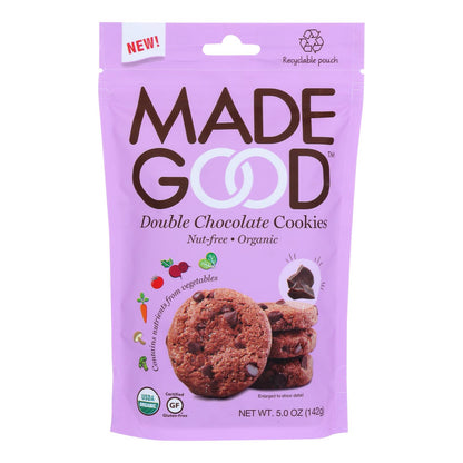 Galletas de chocolate doble Made Good - Caja de 6 - 5 oz