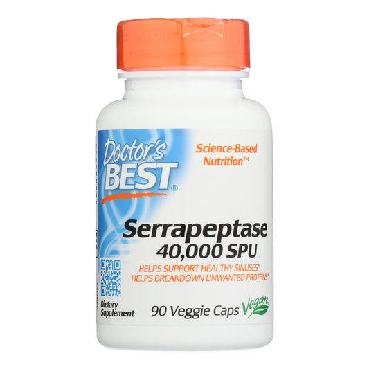 Doctor's Best - Serrapeptasa - 1 unidad - 90 cápsulas
