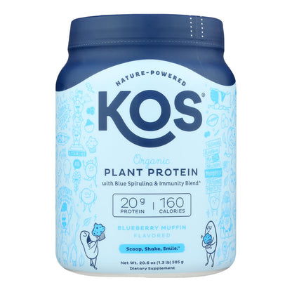 Kos - Prot Powder Blueberry - 1 unidad - 20,6 oz