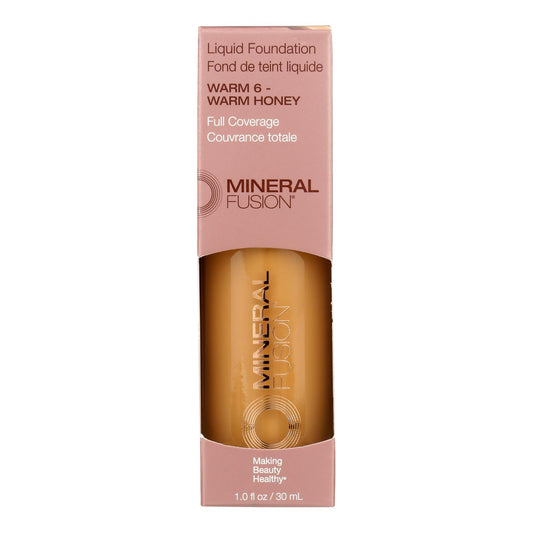 Mineral Fusion - Mkup Liquid Foundation Warm6 - 1 Each-1 Fz