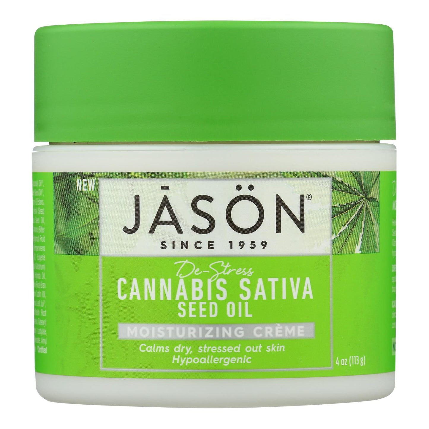Jason Natural Products - Crema humectante Canbis Satv - 1 unidad - 4 oz