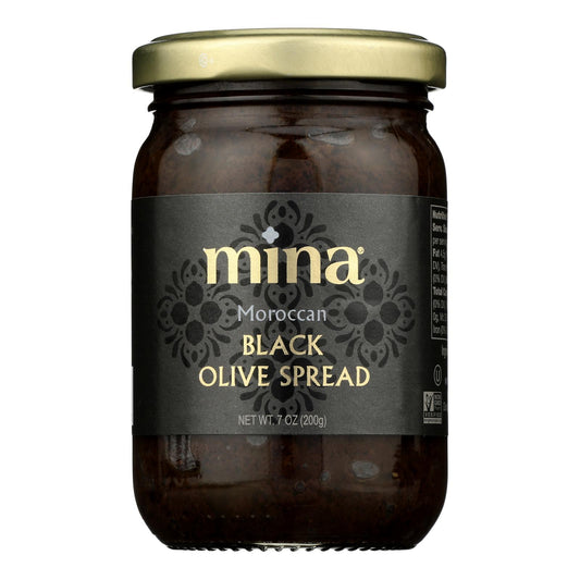 Mina - Crema de aceitunas negras - Caja de 6-7 oz