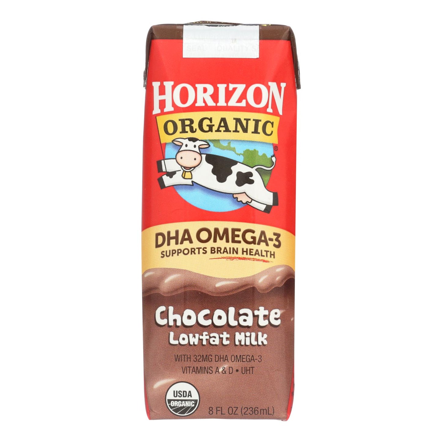 Chocolate con leche orgánico Horizon Organic Dairy 1 % Dha Asep - 1 unidad - 12/8 oz