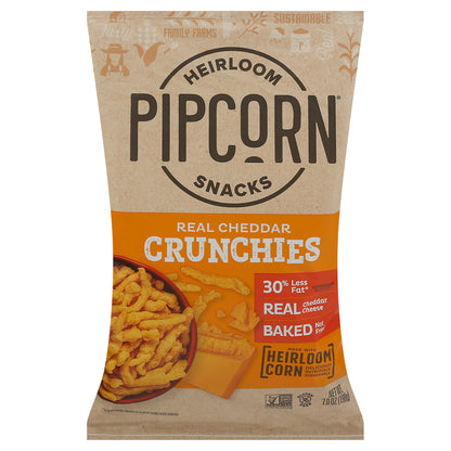 Pipcorn - Crunchies Cheddar - Caja de 12 - 7 oz