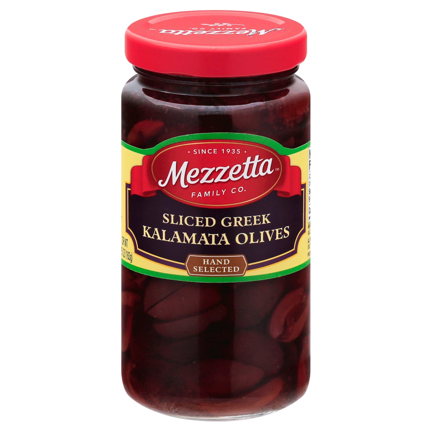 Mezzetta 希腊卡拉马塔橄榄切片 - 6 片装 - 5.75 盎司