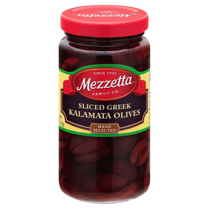 Mezzetta 希腊卡拉马塔橄榄切片 - 6 片装 - 5.75 盎司