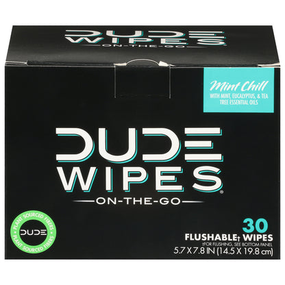 Dude Wipes - Wipes Body Mint Chill - 1 Each-30 Ct