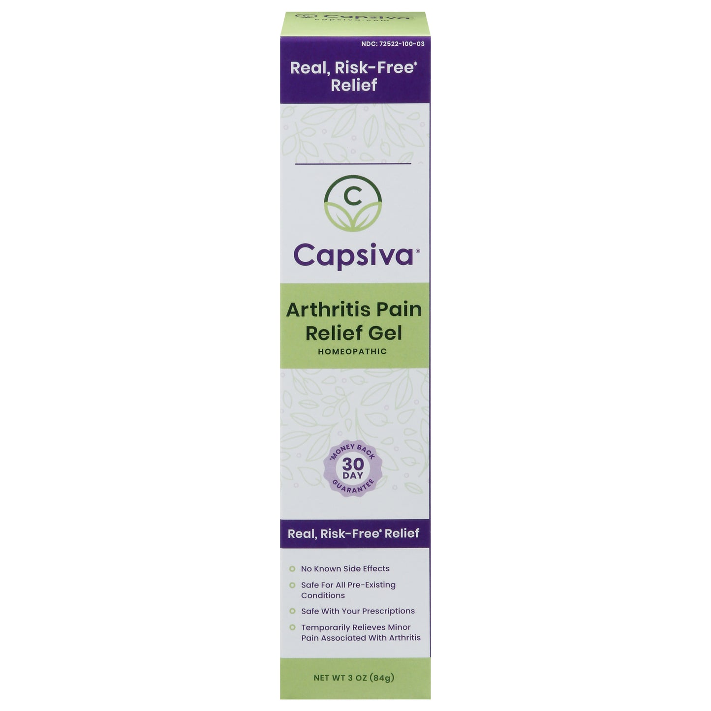 Capsiva - Gel para aliviar el dolor de artritis - 1 unidad - 3 oz