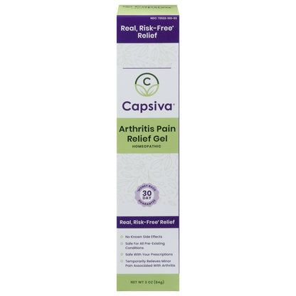 Capsiva - Gel para aliviar el dolor de artritis - 1 unidad - 3 oz