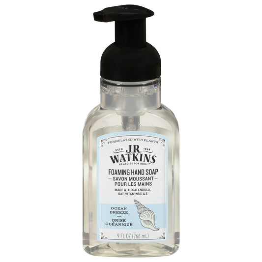 Jr Watkins - Jabón de manos en espuma Ocean Breeze - Caja de 3-9 Fz