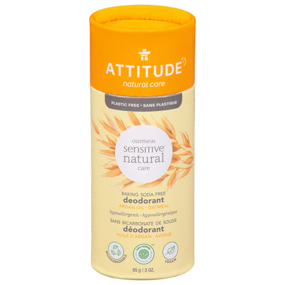 Attitude - Desodorante Snstv con aceite de argán - 1 unidad - 3 oz