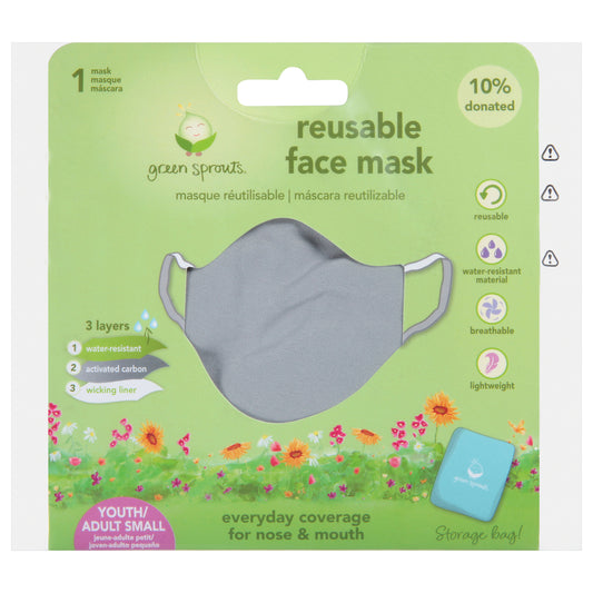 Brotes verdes - Fce Msk Reuse Adlt Sm Gry - 1 unidad - ct