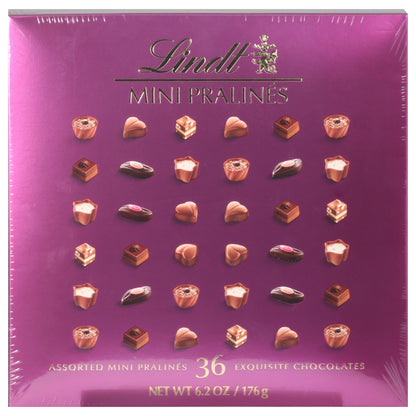 Lindt - Mini pralinés magenta Bx - Caja de 8 - 6,2 oz